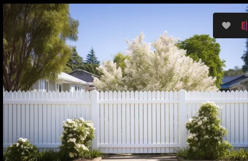 Cedar picket fence